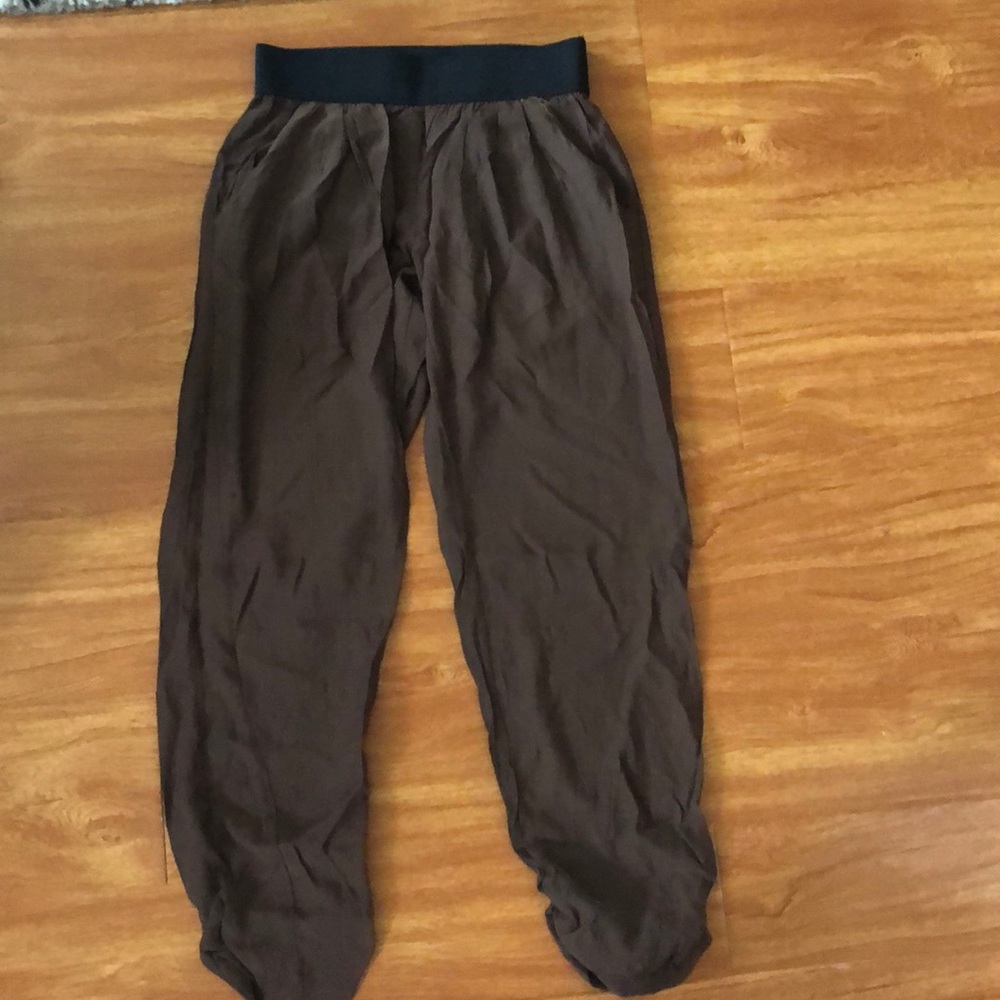 Brown harem pants
